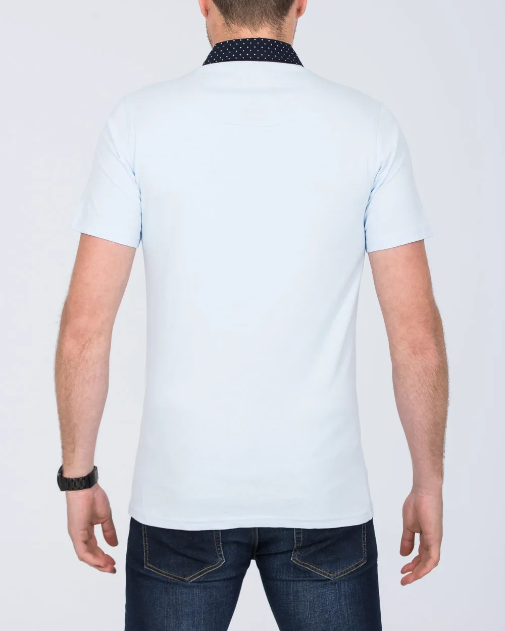 2t Morgan Slim Fit Tall Polo Shirt (sky)
