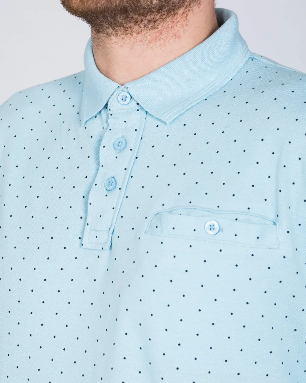 2t Regular Fit Tall Polo Shirt (powder blue)