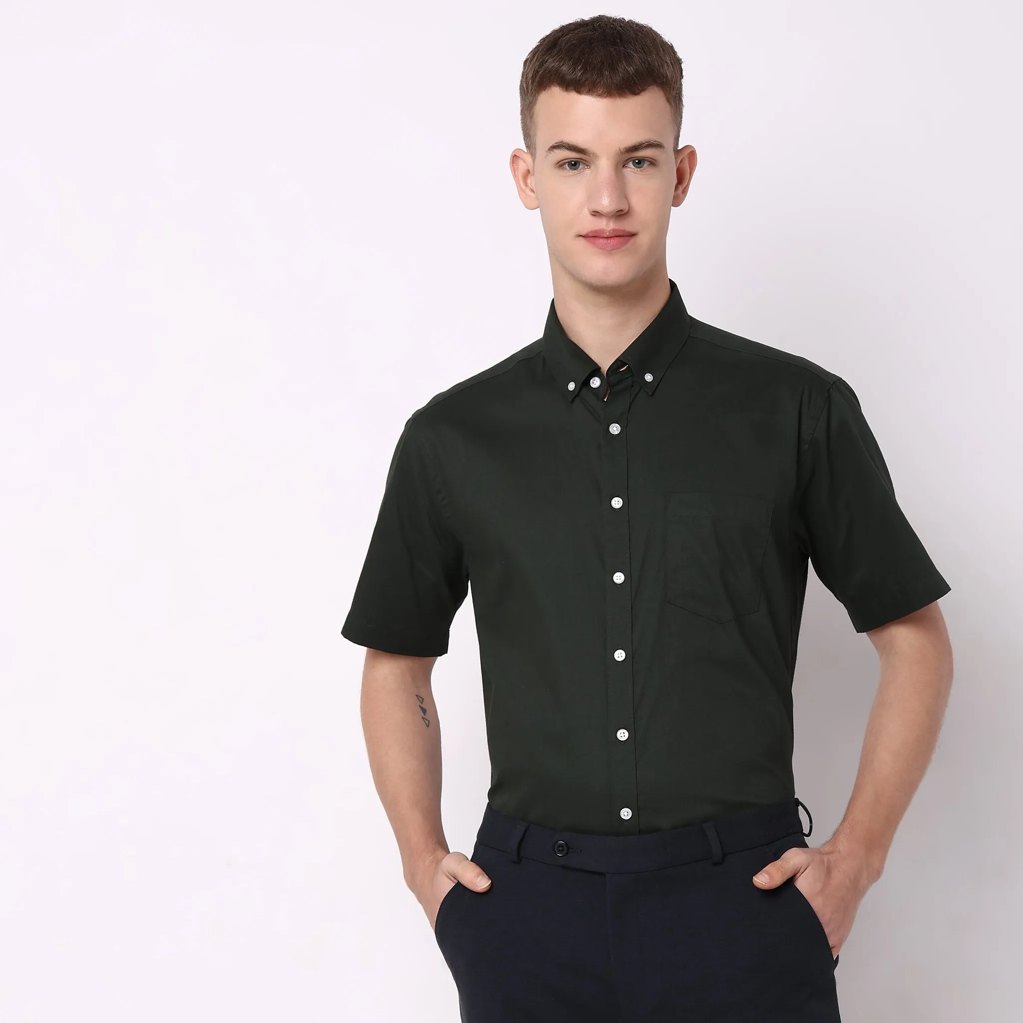 All Day Shirt™ - Comfort Blend Easy Care - Regular Fit Solid Shirt