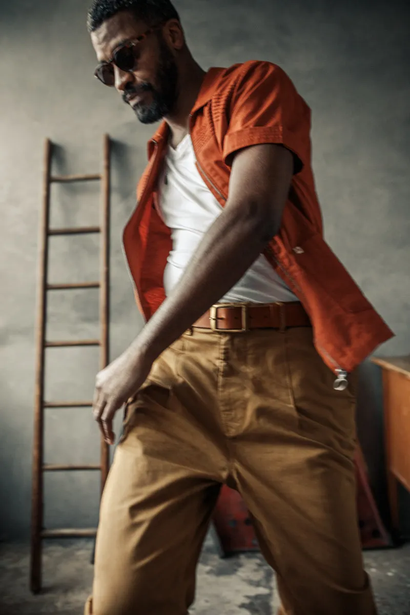 &SONS Cabana Shirt Burnt Orange