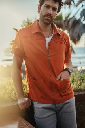 &SONS Cabana Shirt Burnt Orange