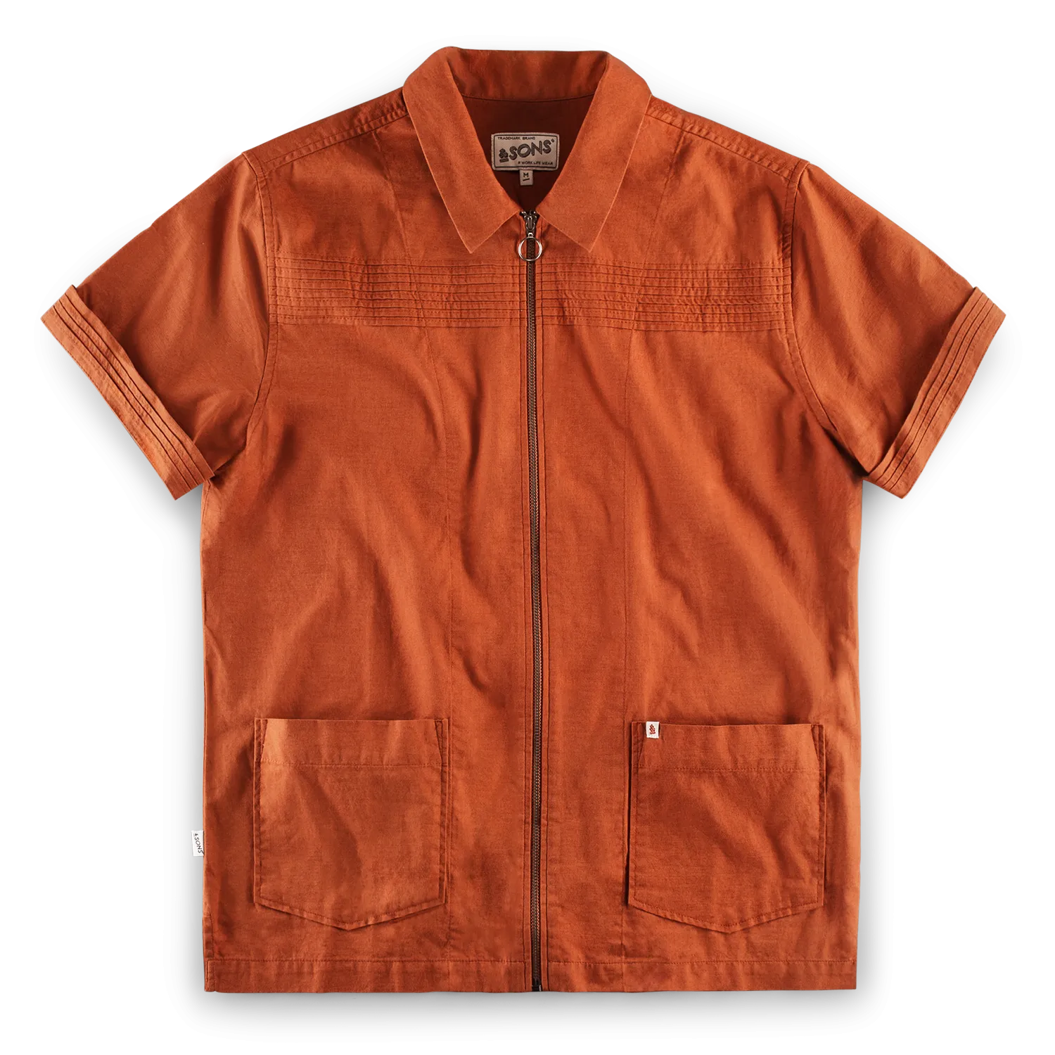 &SONS Cabana Shirt Burnt Orange