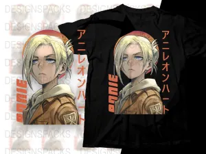 Annie Leonhart Anime Graphic Design Png Digital Download