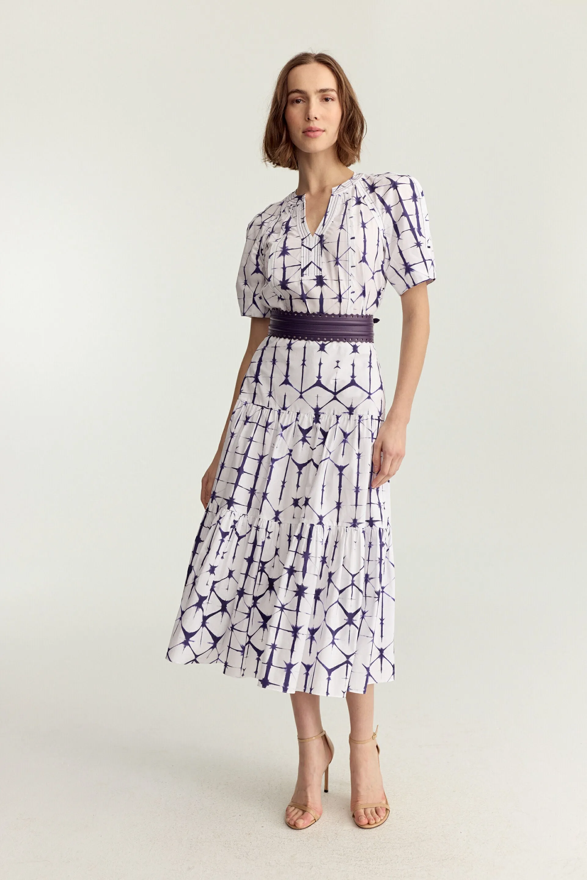 Arbor Blouse - Plum Shibori