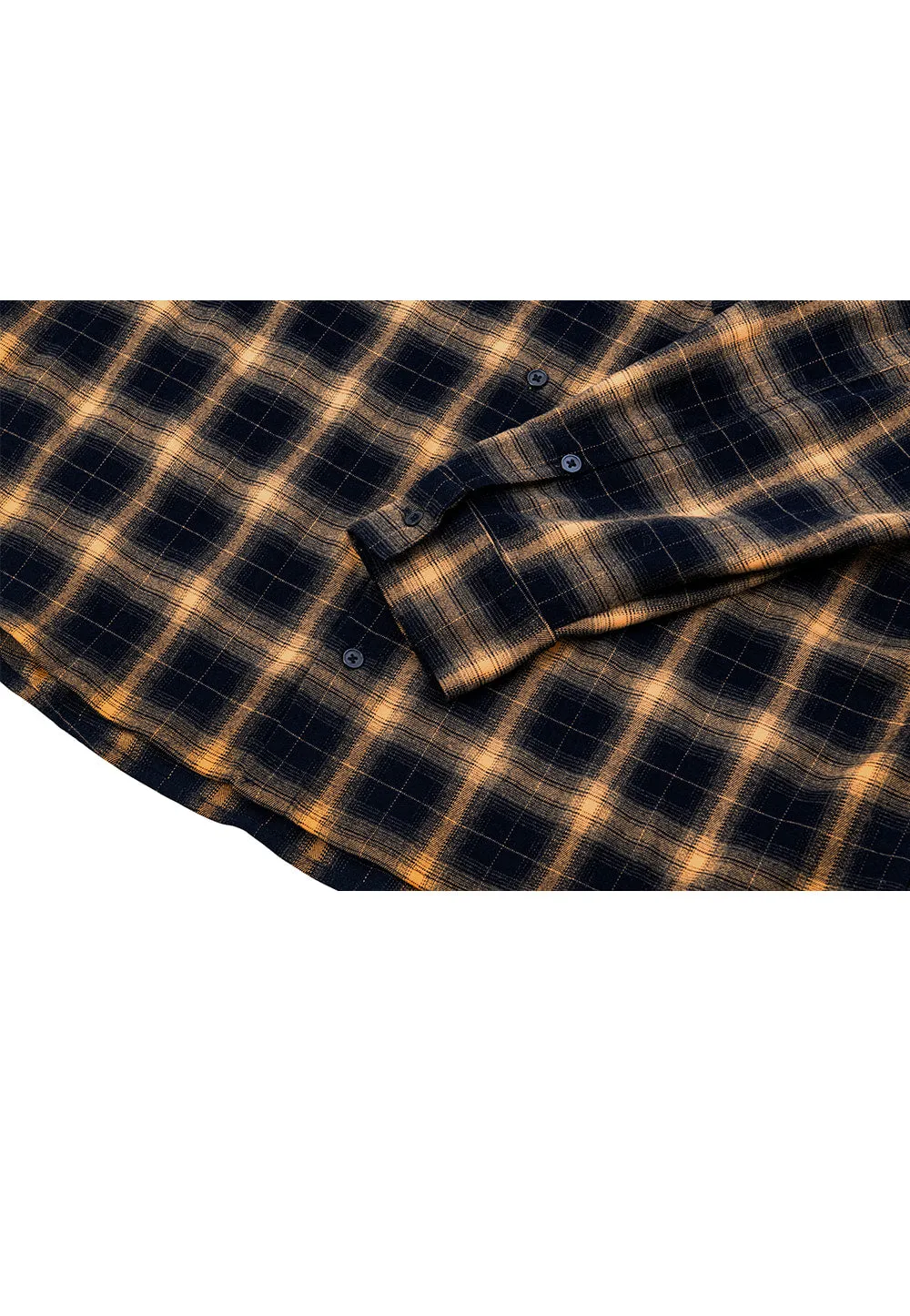 Bergamot loose fit check shirts orange