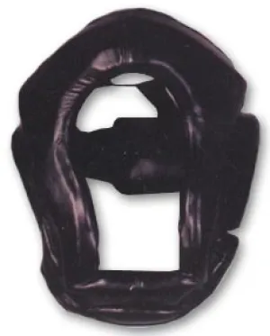 Black Leather Head Guard