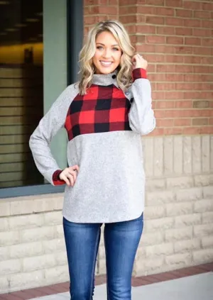 Buffalo Plaid Pullover- T914