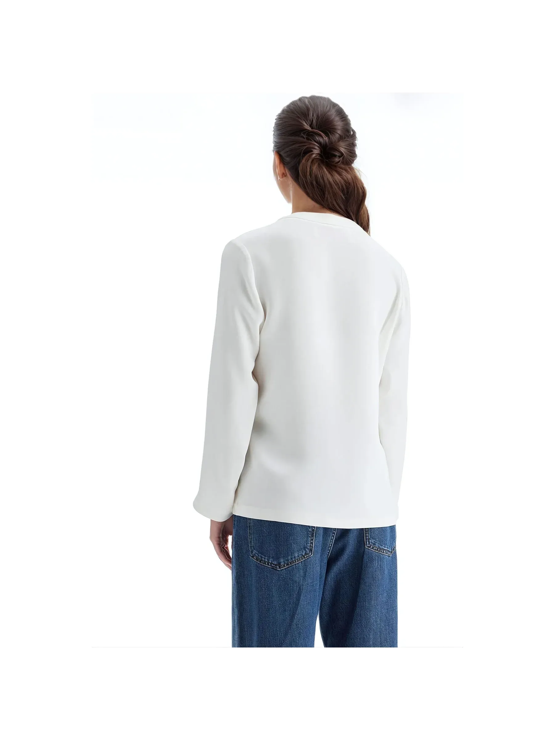 Cady Couture Crepe Blouse