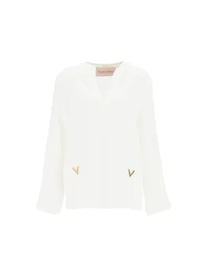 Cady Couture Crepe Blouse