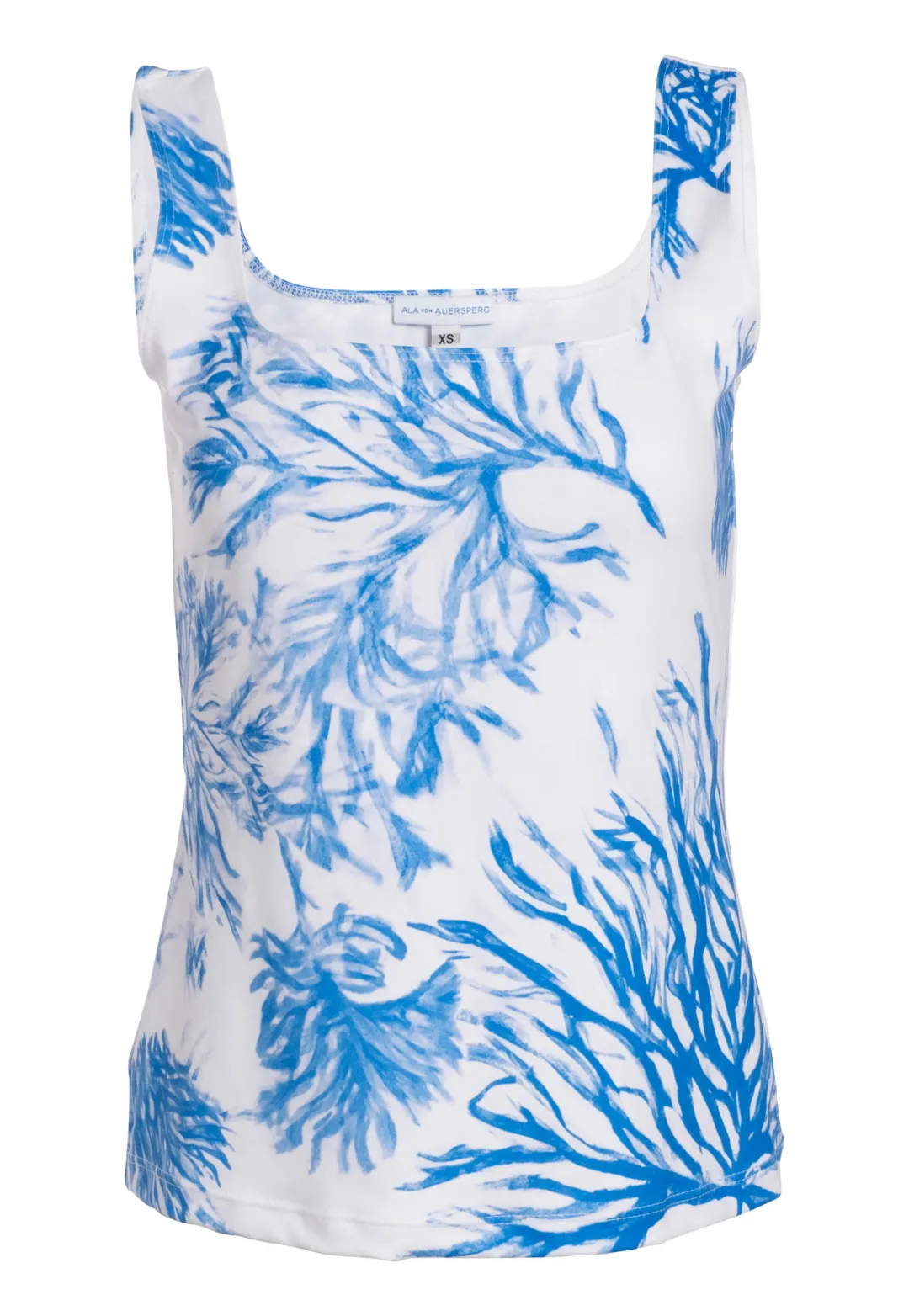 Caterina Stretch Knit Tank Top in Toile de Reef
