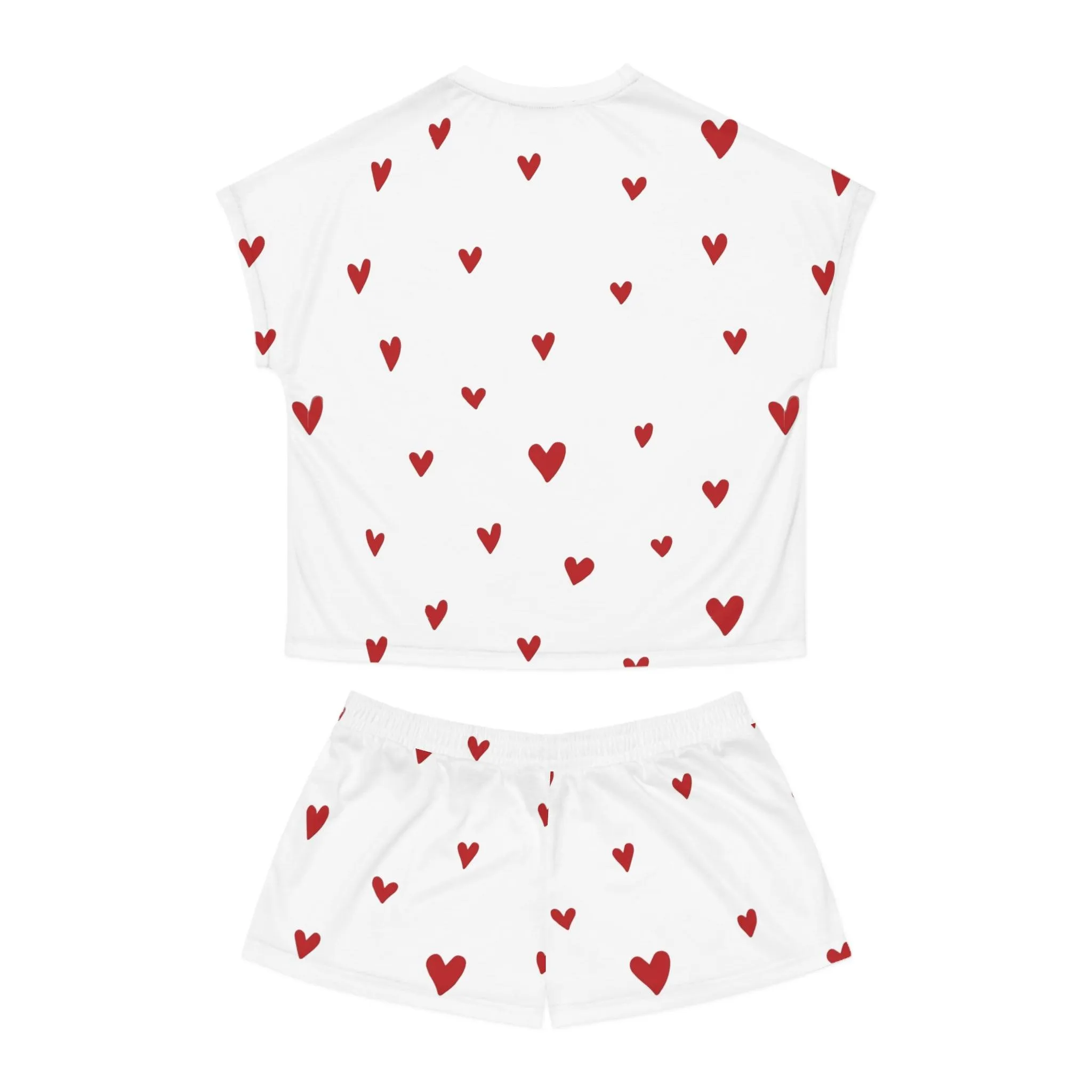 Chic Valentine's Day Women's Short Pajama Set - Refined Sleepwear Collection