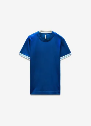 Concealed Trim T-Shirt Cerulean Blue