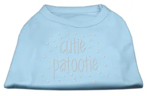 Cutie Patootie Rhinestone Shirts Baby Blue XXXL (20)