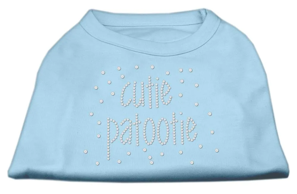 Cutie Patootie Rhinestone Shirts Baby Blue XXXL (20)