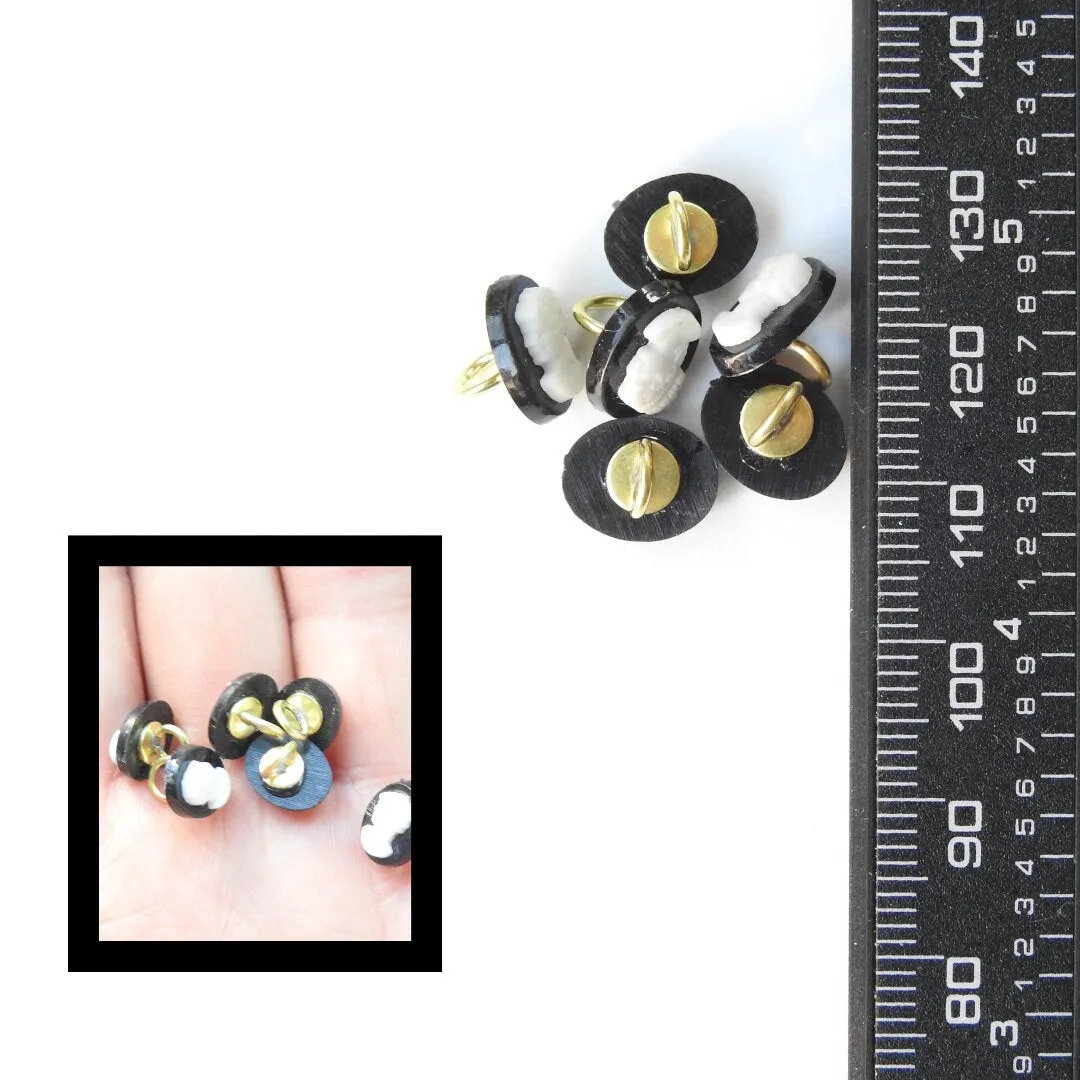 Decorative Cameo buttons fasteners