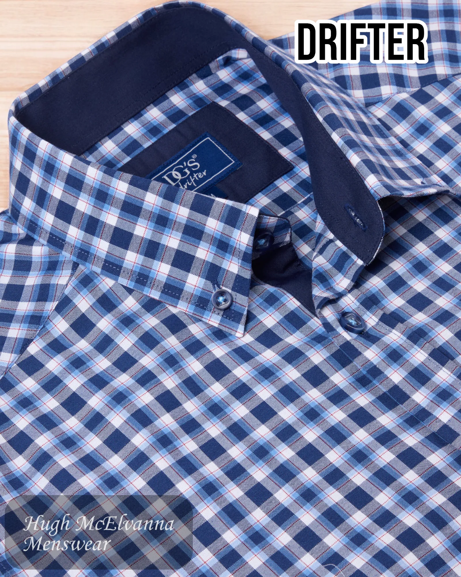 DG's Drifter Blue Check Shirt - 14656/22