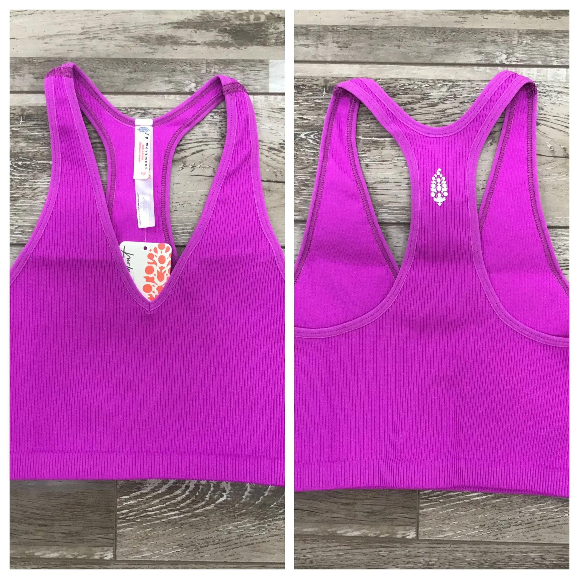 Free People Movement - Free Throw Crop - Adult (FP-OB916007-6617) - Neon Magenta