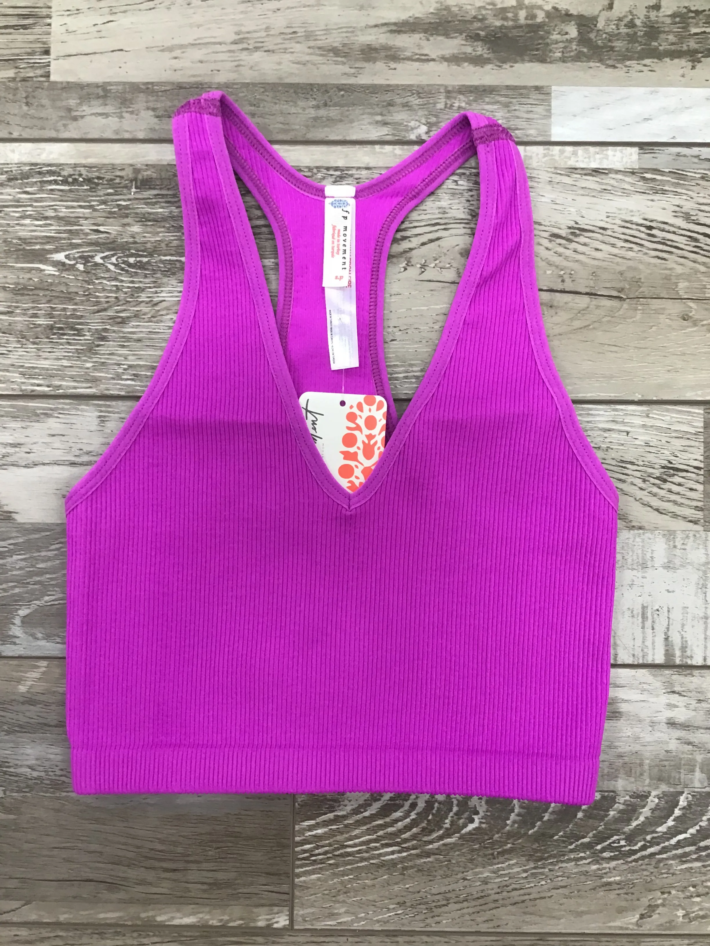 Free People Movement - Free Throw Crop - Adult (FP-OB916007-6617) - Neon Magenta