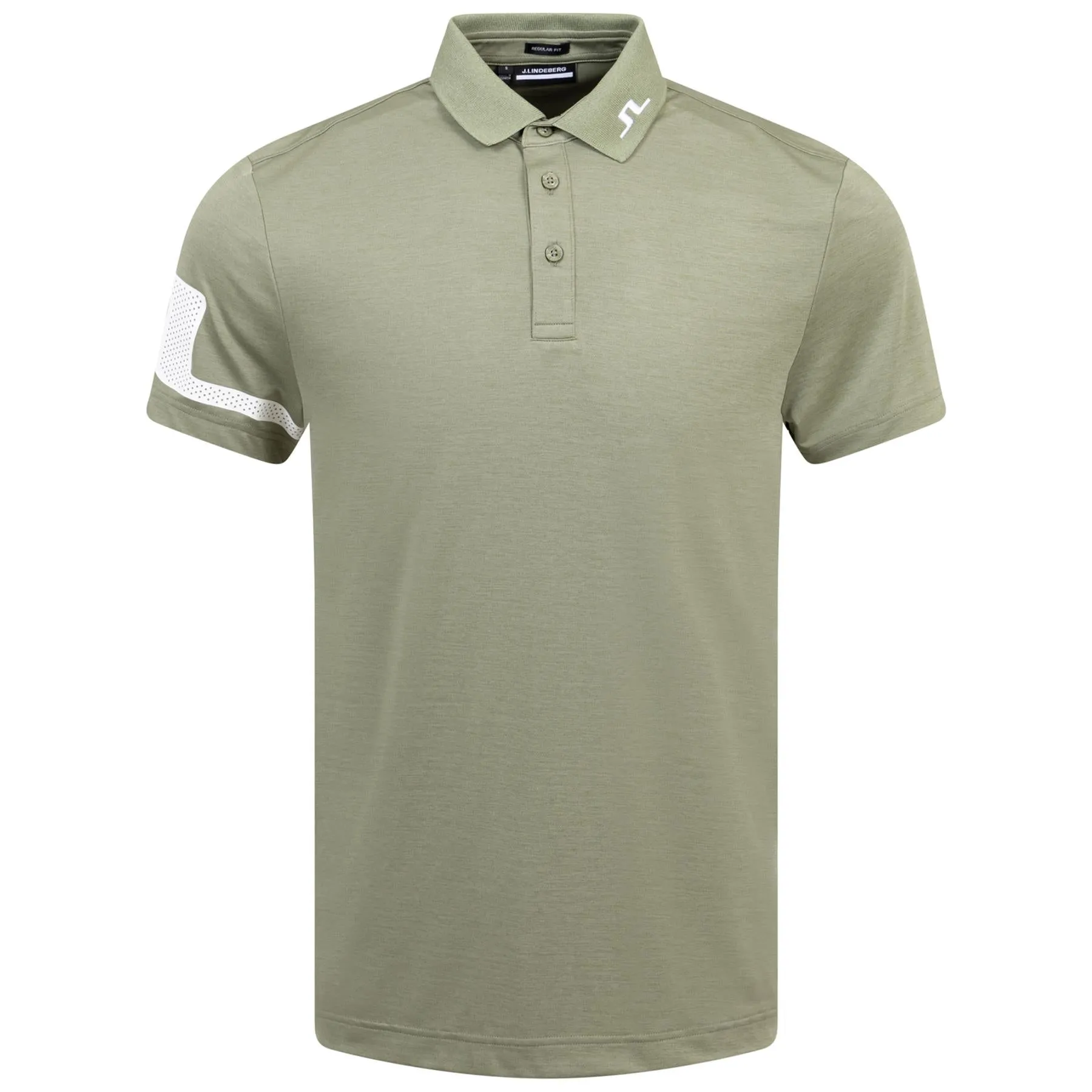 Heath Regular Fit TX Jersey Polo Oil Green Melange - SS24