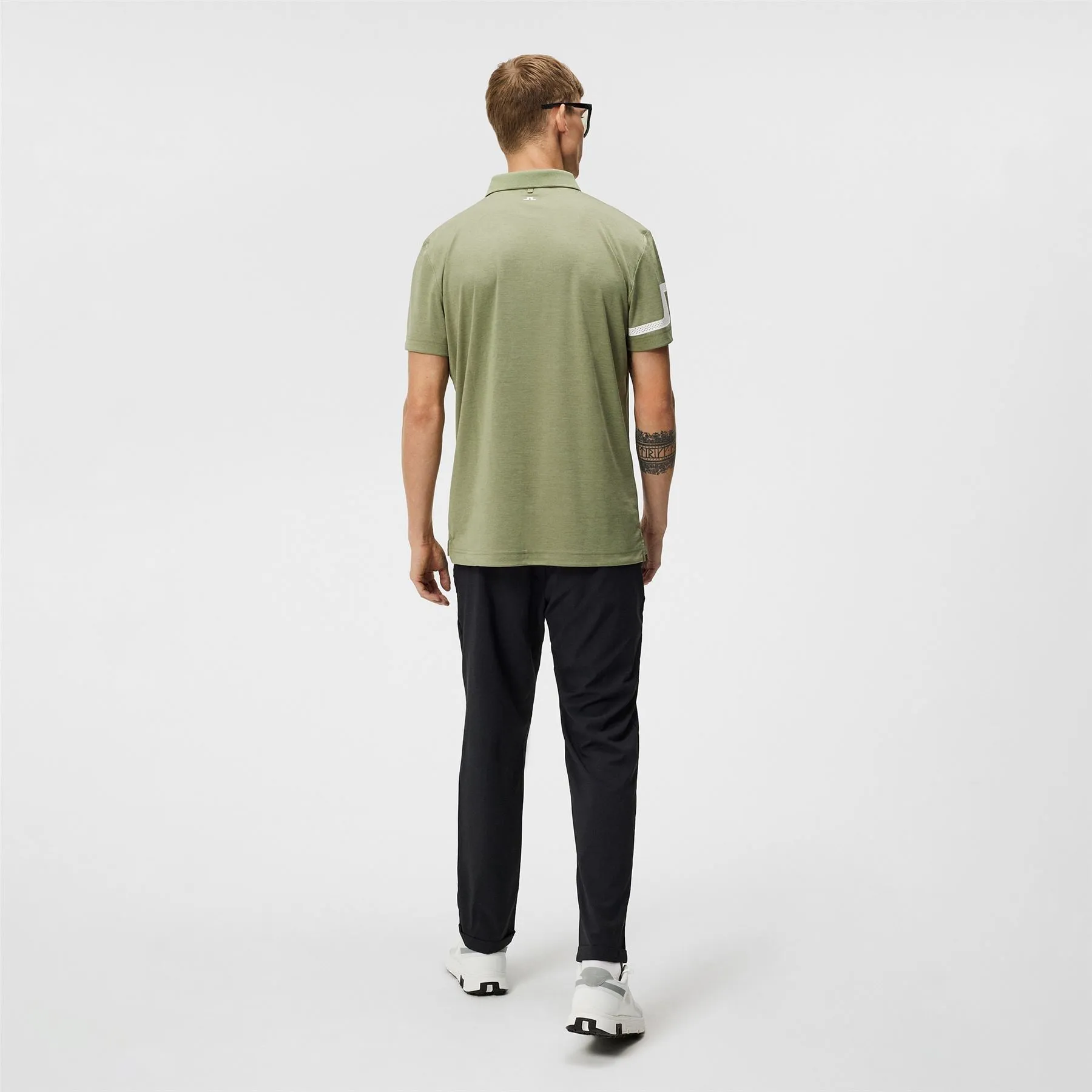 Heath Regular Fit TX Jersey Polo Oil Green Melange - SS24