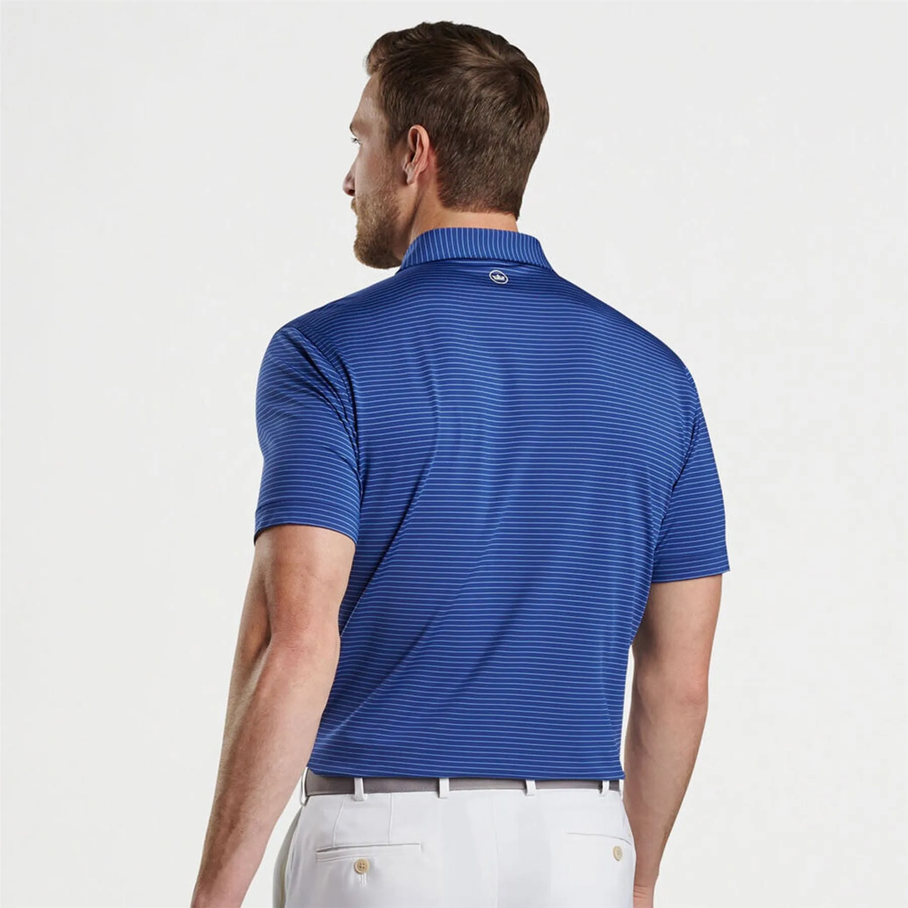 Hemlock Performance Jersey Polo Self Collar Sport Navy - AW24