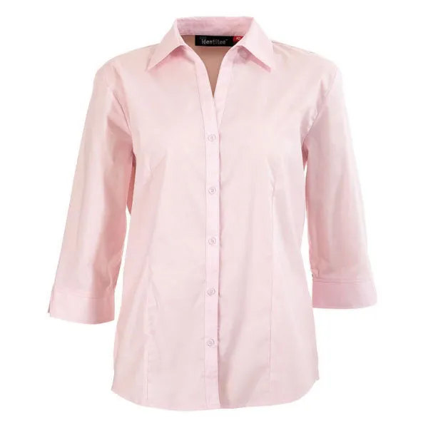Identitee Women's Pink Rodeo 3/4 Sleeve Shirt