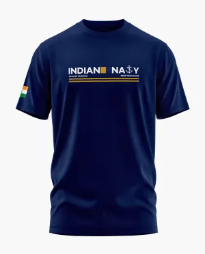 Indian Navy Admiral Signature LuxeSoft Cotton T-Shirt