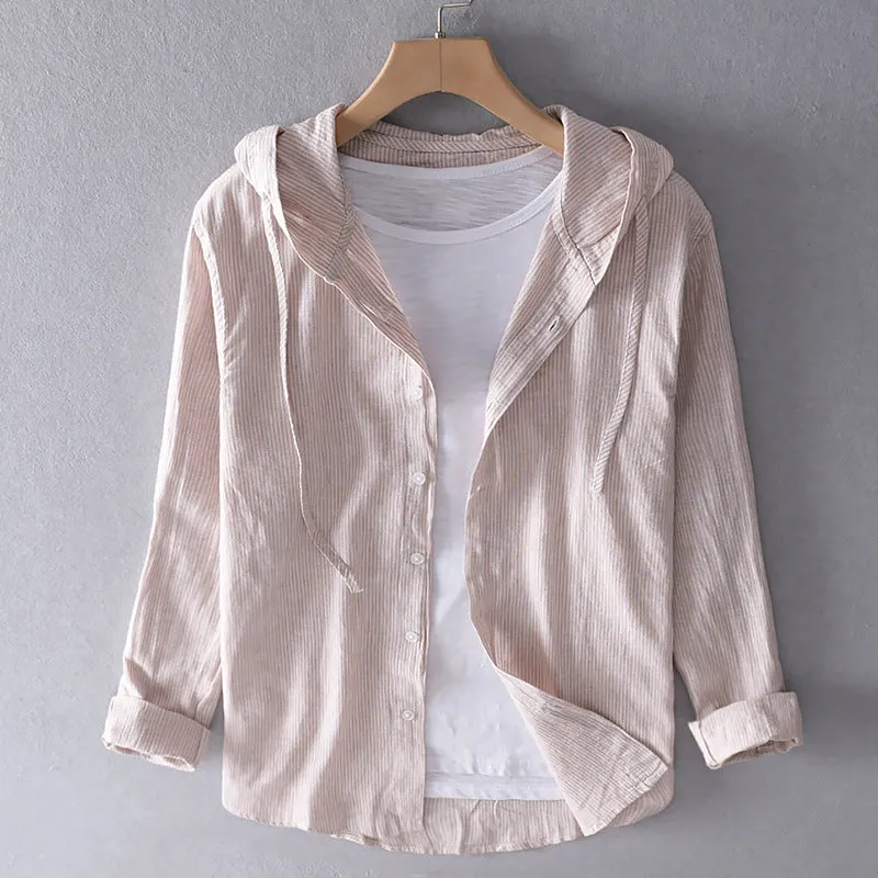 Ivyshape | Cotton Linen Shirt