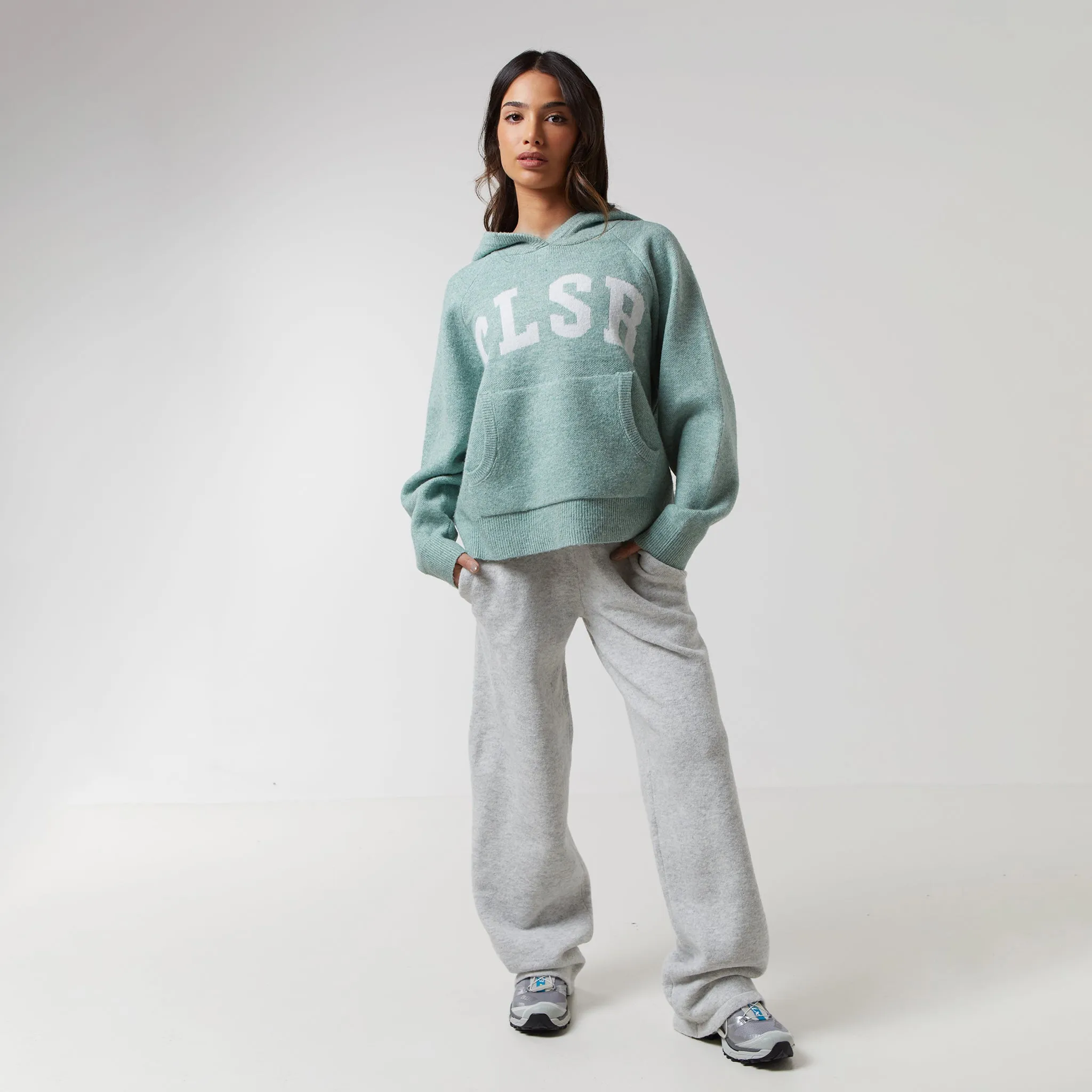 Knit Hoodie | Matcha