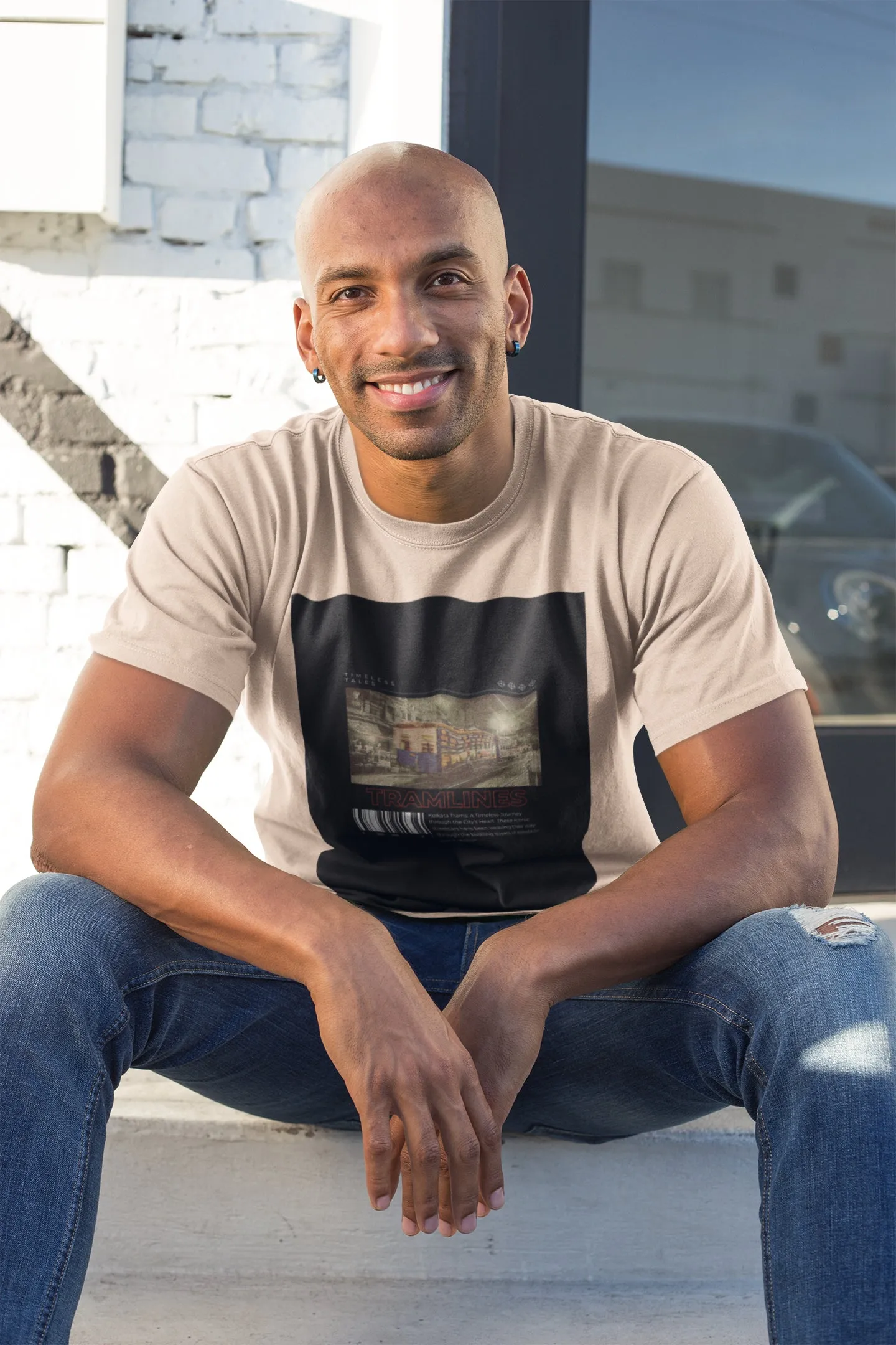 Kolkata Trams Timeless Tales Summer T-shirt For Men