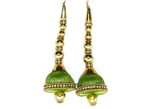 Light Green Golden Designer Latkans