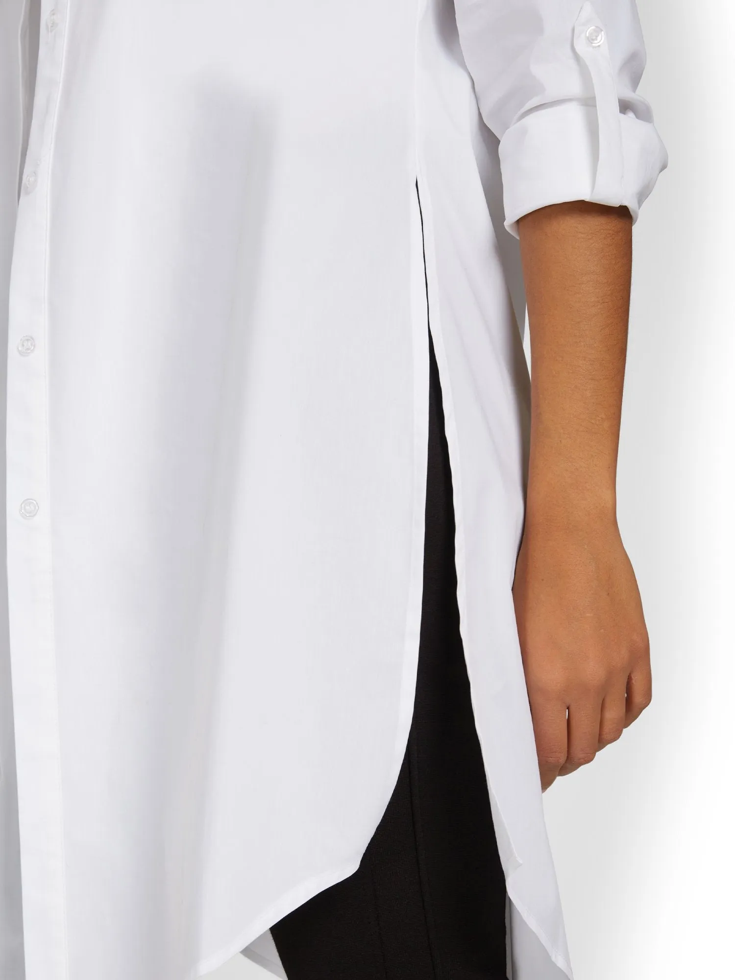Madison Button-Down Long Tunic Shirt