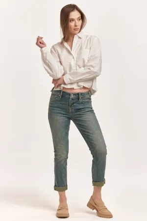 MARIBEL BACK PLEAT SHIRT WHITE