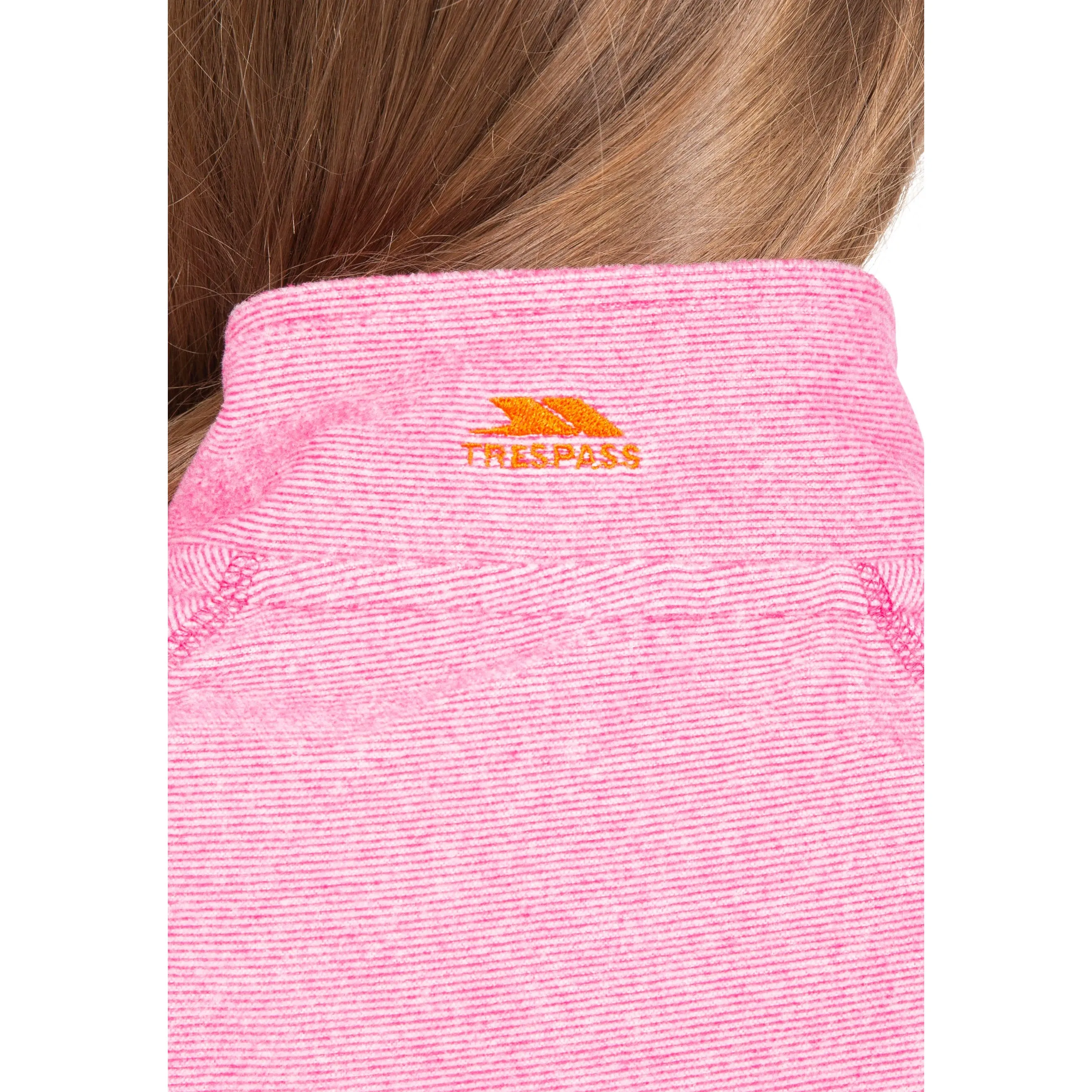 Meadows Girls' 1/2 Zip Fleece Jumper in Pink Lady