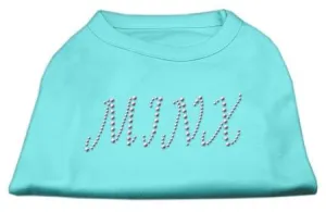 Minx Rhinestone Shirts Aqua L (14)