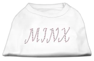 Minx Rhinestone Shirts White XXXL(20)