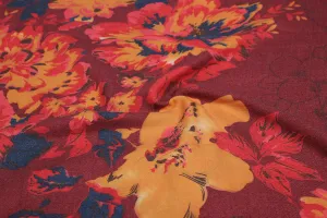 Multicolour Printed Spun Fabric