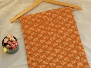Mustard Sun Design Pure Cotton Kantha Fabric