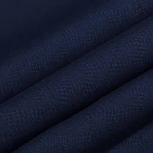 Nevada New Indigo Blue Plain Linen