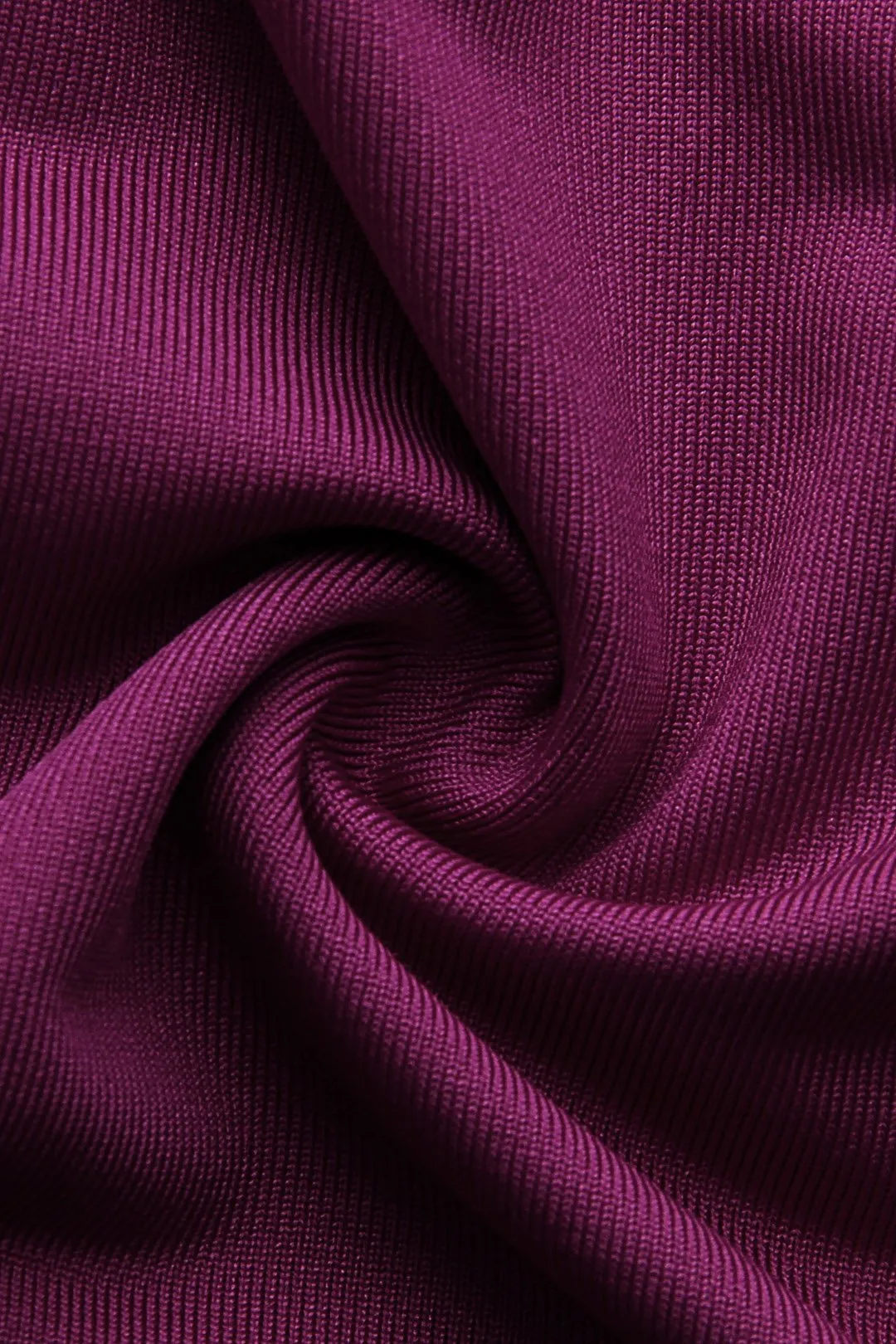 OEM ODM Round Neck Cold Shoulder Plain Long Sleeve Burgundy Top