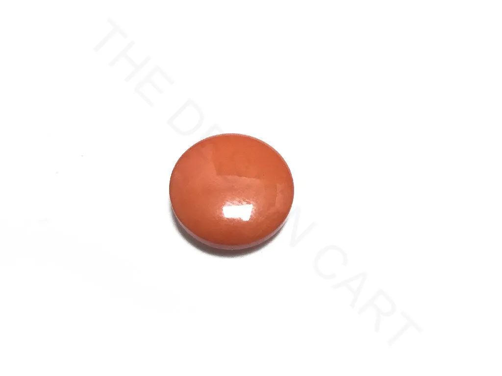Orange Round Acrylic Buttons