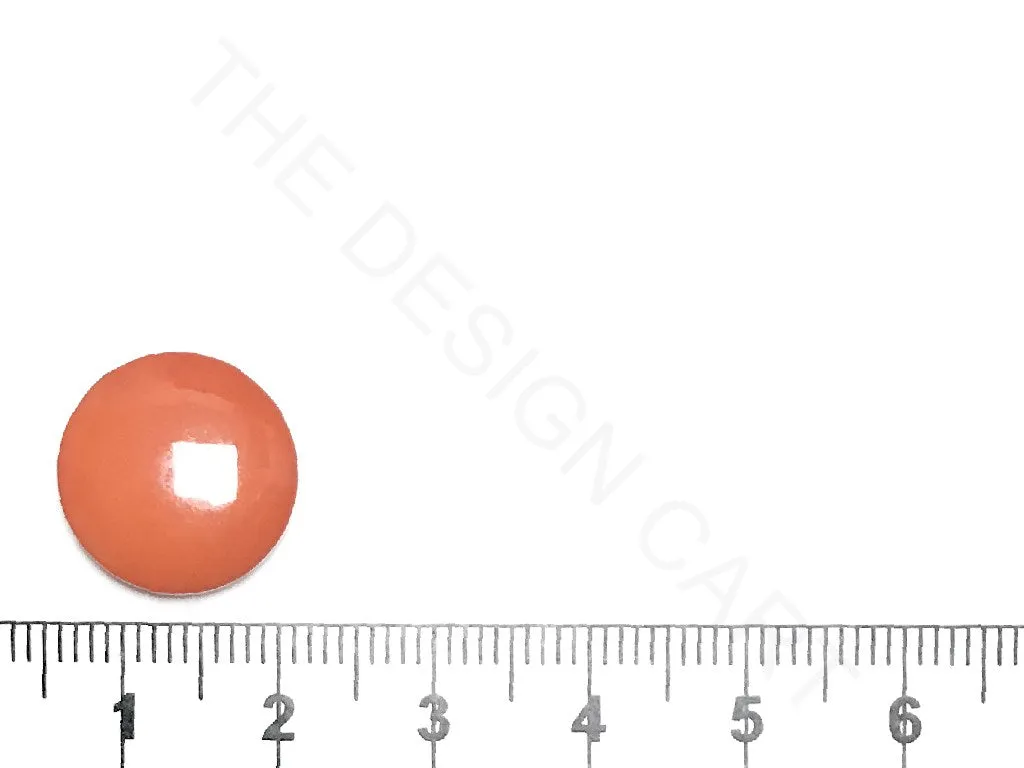 Orange Round Acrylic Buttons