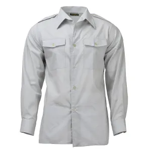 Original Austrian army classic shirts gray long sleeve lightweight uniform NEW