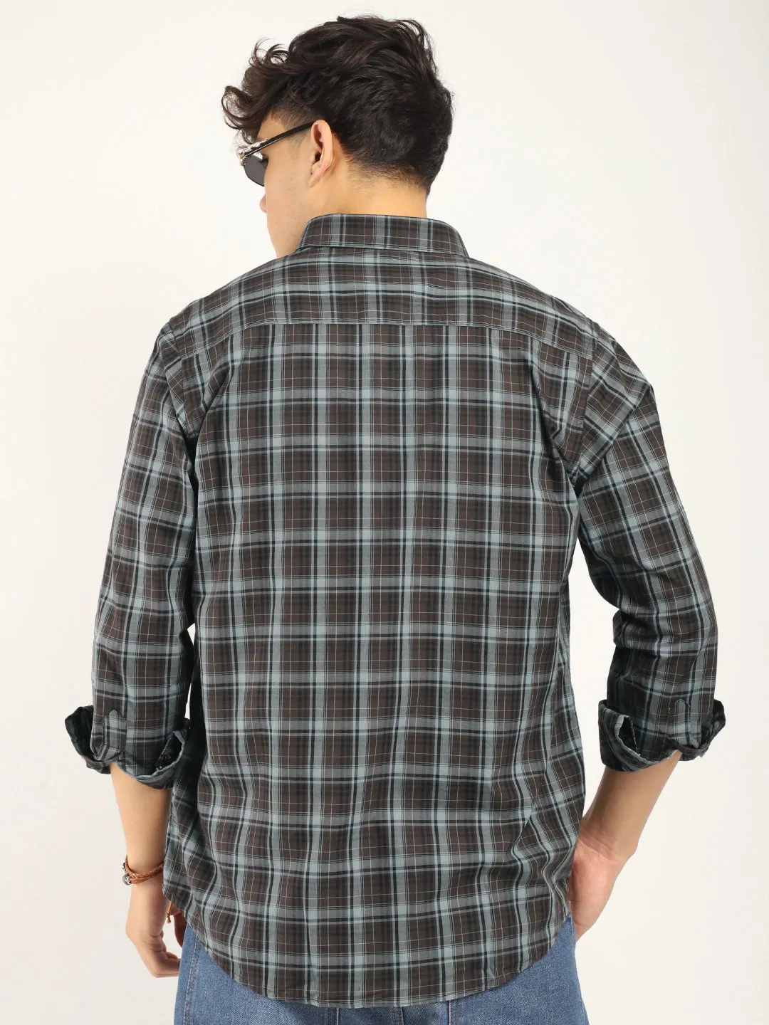 Regal Roots Brown Full Sleeve Shirts