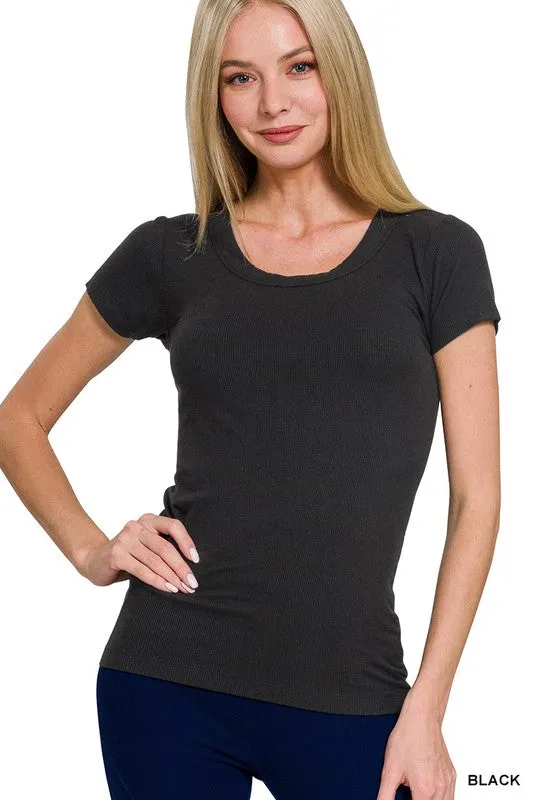 Ribbed Tee