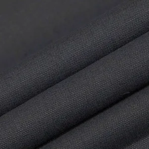 Sag Harbor Smoke Grey Plain Linen Fabric
