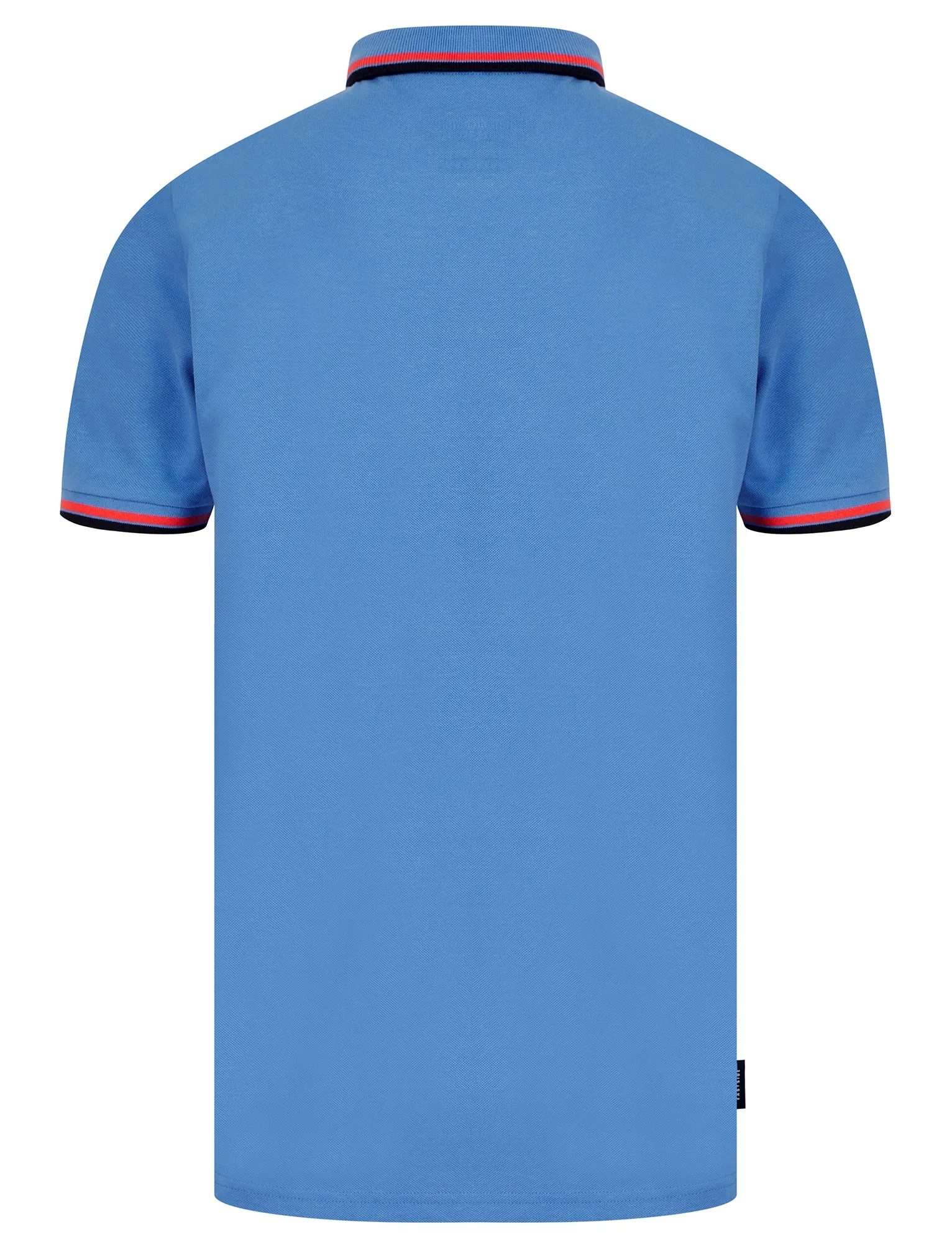 Saints Cotton Pique Polo Shirt in Blue Yonder - Kensington Eastside
