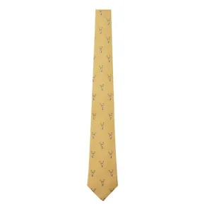 Schoffel Silk Tie - Ochre Stag