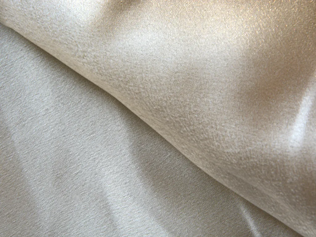 Silver Plain Moss Satin Fabric