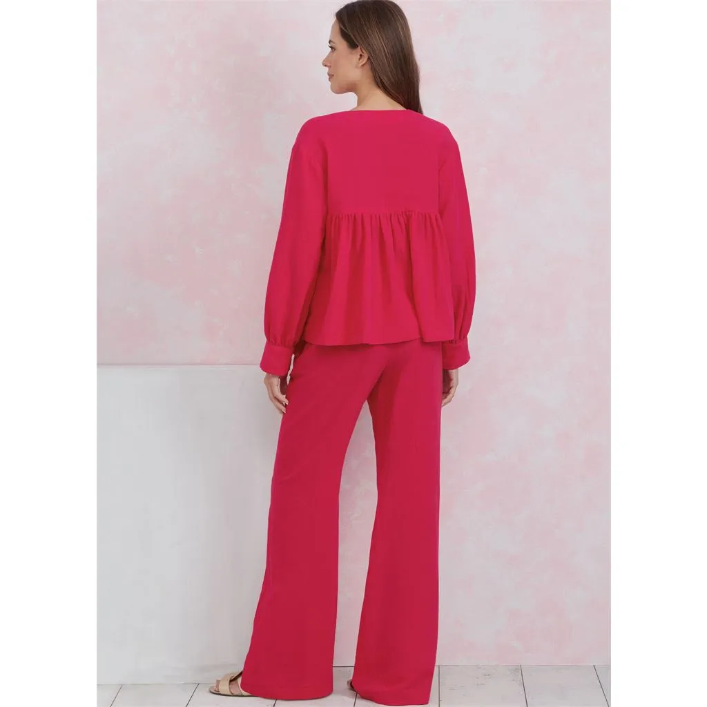 Simplicity Sewing Pattern S9928 Misses' Lounge Tops, Pants and Shorts